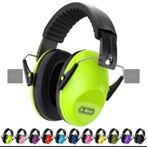Dr. Meter Kids Noise Reduction Earmuffs - Neon Green